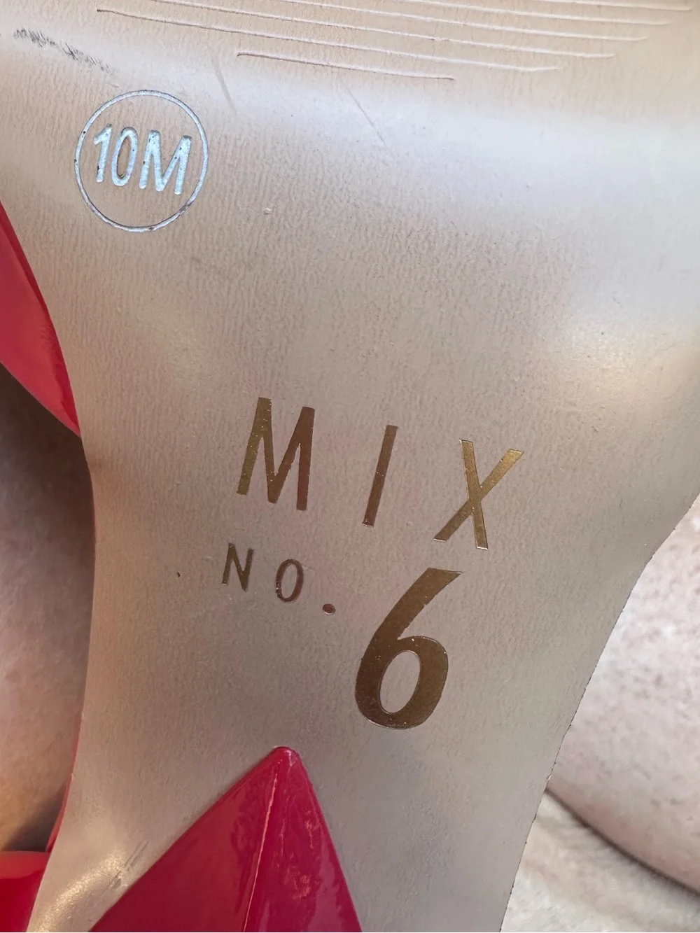 Mix No. 6 Red Patent Pointed-Toe Stiletto Pumps